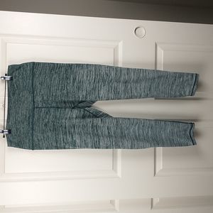 Aerie Womens Fleece Lined Green Ombre Space Dye High Rise Leggings XL